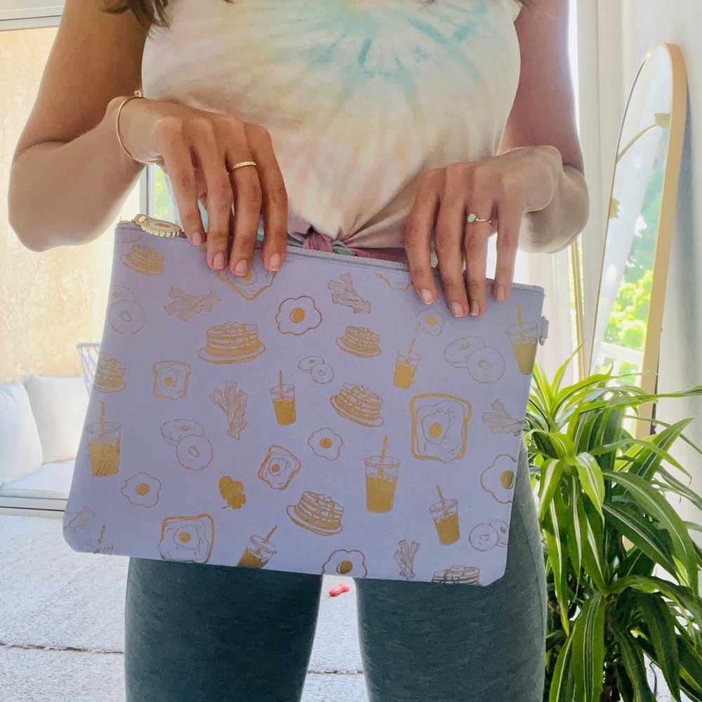 Stoney Clover Lane RARE Flat Pouch, Original Collection, Sold Out, Brunch